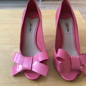 MIU MIU shoes heels open toe size 39.5 IT, 39 US